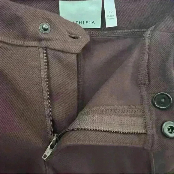 Athleta Trailsetter Moto Pant - Burgundy Size 4p - Picture 5 of 7